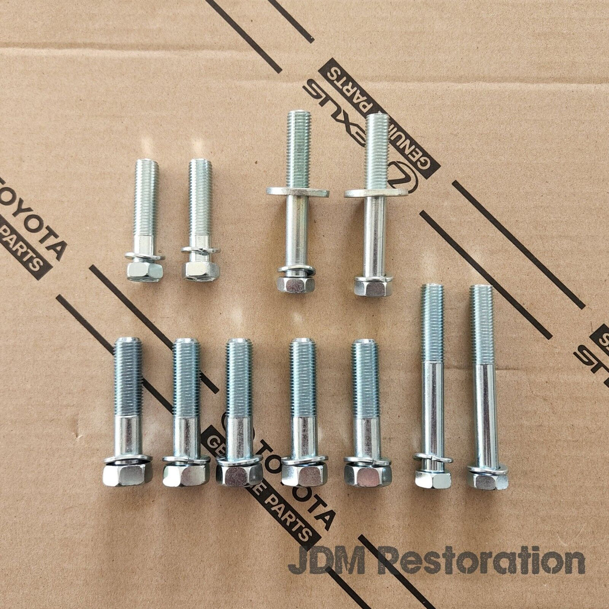 Toyota 1JZ & 2JZ Bellhousing Bolt Set Jzx100 Jzx110 Jza80 Jzs171