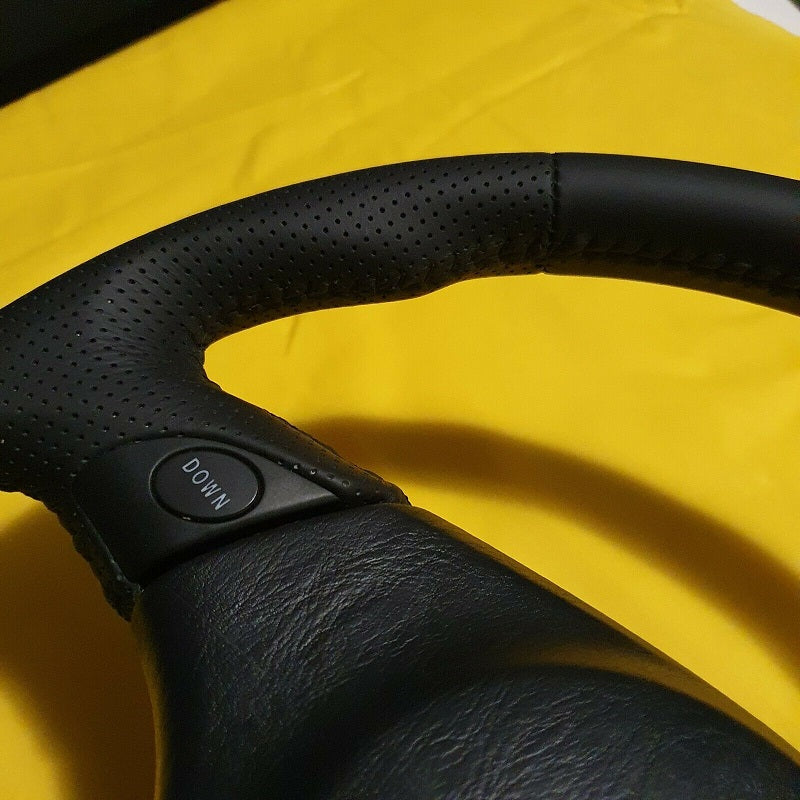 JZA80 Supra S2 TriSpoke Steering Wheel OEM Style Retrim In Italian Na