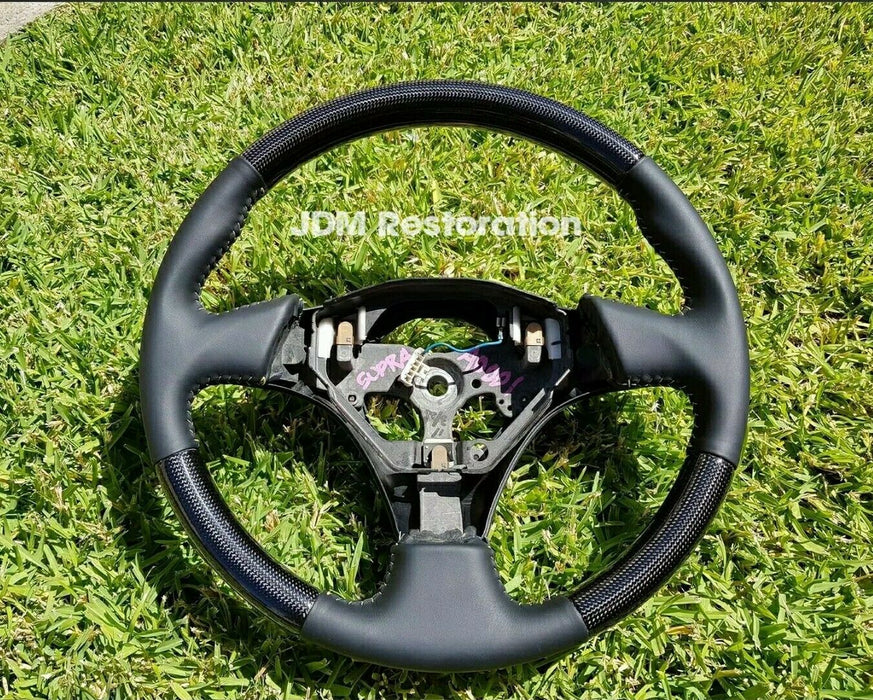 Jza80 Supra Trispoke S2 Carbon Steering Wheel Retrim Service 