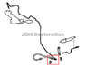 Late Toyota Rwd Clutch Line Floor Mounted Bracket