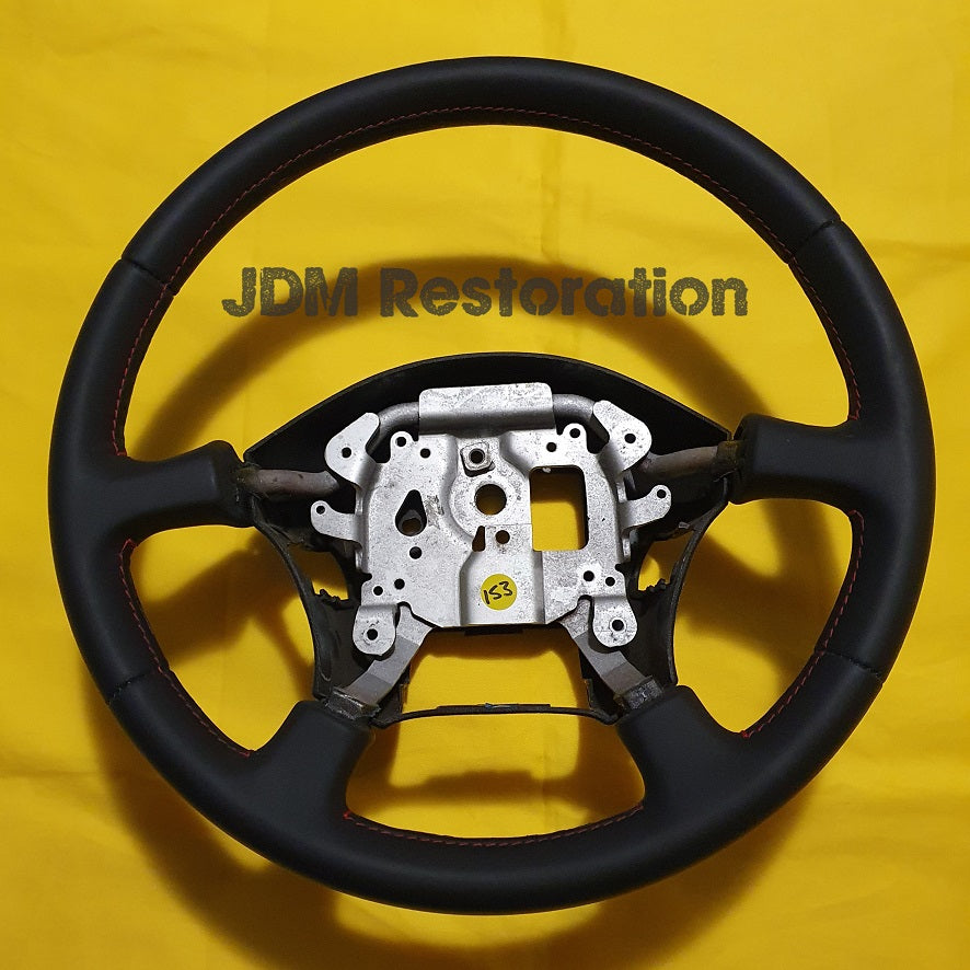 R33 GTR S1 Steering wheel OEM Style Retrim In Italian Nappa Leather