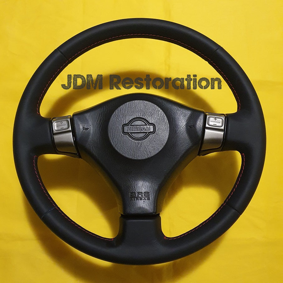 R34 GTT Auto Leather Steering Wheel Retrim Exchange Service
